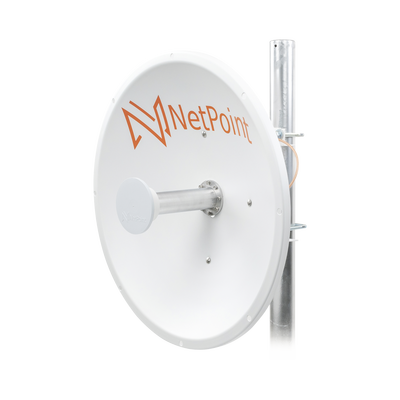 Imagen de Antena Direccional de alto rendimiento / diámetro  de 60 cm / 4.9-6.4 GHz / Ganancia 30 dBi / SLANT de 45 ° y 90 ° / Ideal para 30 km / Conector N-Hembra / Montaje  y jumpers incluidos.