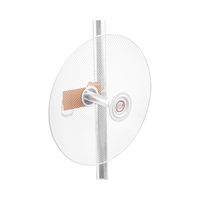 Imagen de Antena direccional con diseño aerodinámico para minimiza la resistencia al viento, Ganancia de 30 dBi,  frecuencia (4.9 - 6.5 GHz), Polarización doble, incluye montaje para torre o mástil