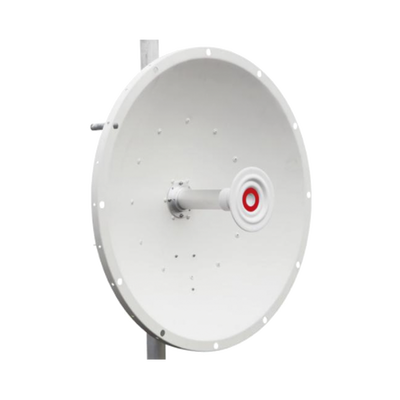 Imagen de Antena direccional de 2ft, 5.9 a 7.1 GHz, Ganancia 30 dBi, Conectores RP-SMA Hembra, Polarización doble, incluye montaje para torre o mástil