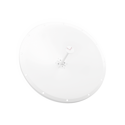 Imagen de Antena Direccional con Frecuencia Extendida / 4.8 - 6.5 GHz / 28 dBi /  Jumper incluido con conector  SMA-Macho Inverso / Polaridad en 90º y 45º / Montaje incluido para torre o mástil