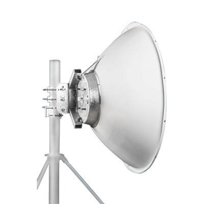 Imagen de Antena parabólica 4 ft para radio B11 y AF11, ganancia de  41 dBi, conector guía de onda, Alto aislamiento al ruido en enlaces vecinos, 10.1-12 GHz, Montaje de acero inoxidable incluido