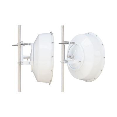 Imagen de Antena direccional de alta resistencia, Ganancia 30 dBi, (4.9 -6.4 GHz), Plato hondo para mayor inmunidad al ruido, Conectores N-Hembra, Montaje incluido.