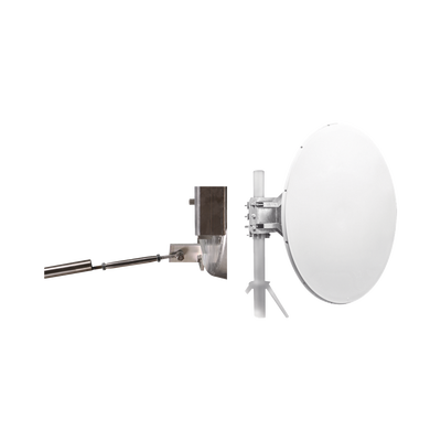 Imagen de Antena direccional de Alto Rendimiento, 4 ft, Frecuencia de (4.9 a 6.1 GHz), Alto Aislamiento al Ruido, Ganancia de 35 dBi, Soporte de acero inoxidable, polaridad en 90 ° y 45 °, incluye montaje.