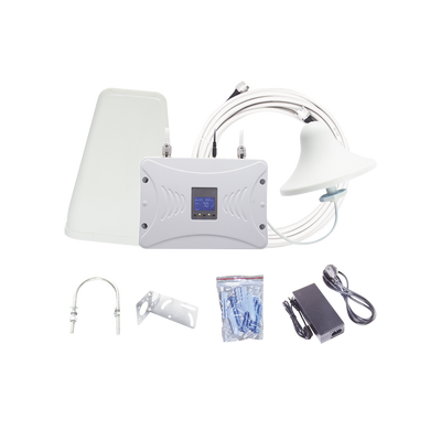 Imagen de Kit Amplificador de Señal Celular 4G LTE, 3G y Voz. Funciona con Todos los Operadores. Soporta Múltiples Dispositivos y Tecnologías. Hasta 1000 metros cuadrados de Cobertura