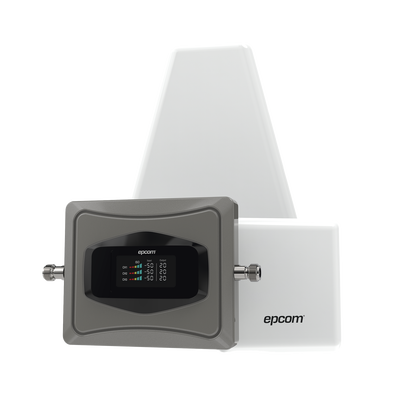 Imagen de Kit Amplificador de Señal Celular 4G / Mejora las llamadas convencionales y VoLTE / Soporta los datos de las tecnologías 2G, 3G y 4G de TELCEL, AT&T y MOVISTAR / Cubre hasta 2 espacios de 250 m2 c/u.