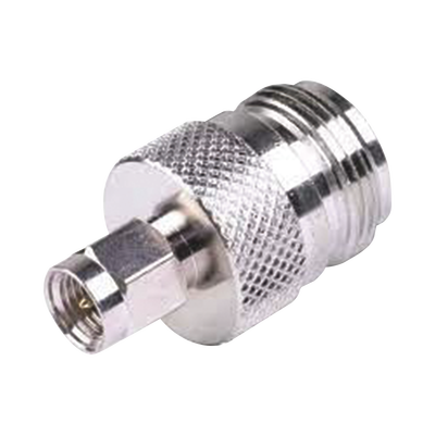 Imagen de Adaptador en Linea de Conector SMA Macho a N Hembra, Niquel/ Oro/ Teflón.