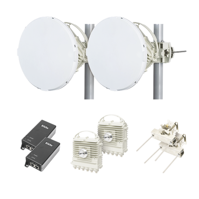 Imagen de Enlace a la velocidad de la fibra, 70/80 Ghz Banda libre / Sin Interferencia / Capacidad inicial 1 Gbps (Requiere licencia para desbloquear 2 Gbps)