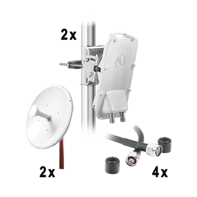 Imagen de Enlace Backhaul completo de alta capacidad, incluye: 2x PTP550CE, 2x NP1-GE2 (30 dBi), 4x Jumpers