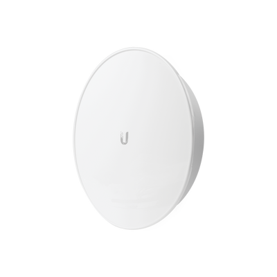 Imagen de PowerBeam airMAX AC ISO Gen2 hasta 450 Mbps, 5 GHz (5150 - 5875 MHz) con antena integrada de 25 dBi con aislamiento RF y radomo incluido