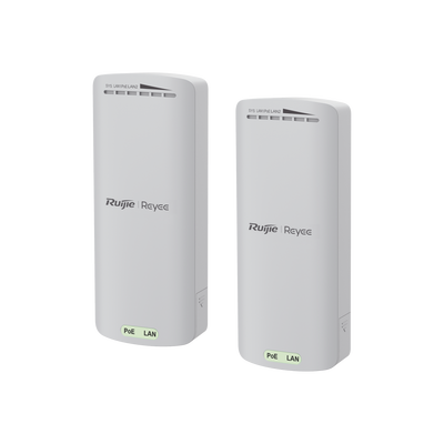 Imagen de Kit Enlace Inalámbrico de 500 m Preconfigurado + Ajuste Automático de Potencia / Hasta 300 Mbps / Doble Puerto LAN