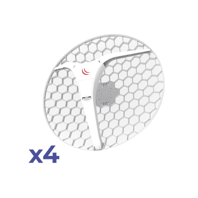 Imagen de (LHG XL 5 ac 4 Pack) CPE y PtP en 5GHz  802.11 a/n/ac con Antena de Rejilla de 27dBi. "Ahora con Más Velocidad y Mayor Distancia"