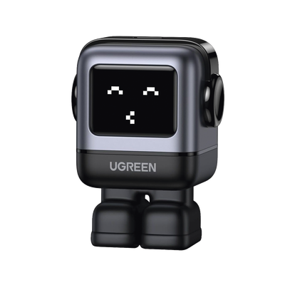 Imagen de Cargador Mini GaNRobot 30W serie UNO | 1 USB-C de Carga Rápida | Tecnología GaN II | Multiprotocolo PD/QC/SCP/FCA | Carga Inteligente | Pantalla LED | Zapato Magnético Extraíble | Thermal Guard | Color Negro.