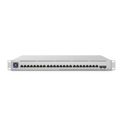 Imagen de UniFi Switch Empresarial Capa 3 de 24 puertos PoE 802.3af/at (12 puertos 2.5G y 12 puertos 1G) + 2 puertos 1/10G SFP+, 400W, pantalla informativa