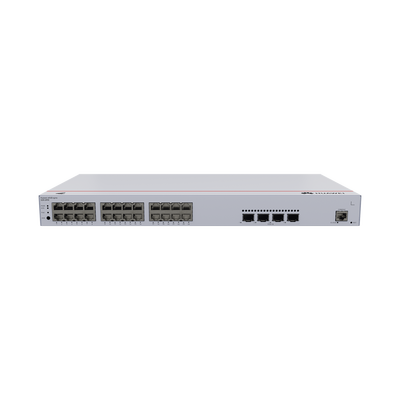Imagen de Switch de Acceso Gigabit Administrable PoE Capa 2 / 24 puertos 10/100/1000 Mbps (PoE) / 4 Puertos 10GE SFP+ Uplink / ERPS / IMGP Snooping / DHCP Snooping / PoE Perpetuo / 400W / Administración Nube Gratis