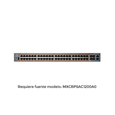 Imagen de Switch PoE inteligente / cnMatrix EX2052R-P / PoE+ / 48 puertos x 1 Gps / 4 SFP+, fuente de alimentación extraíble