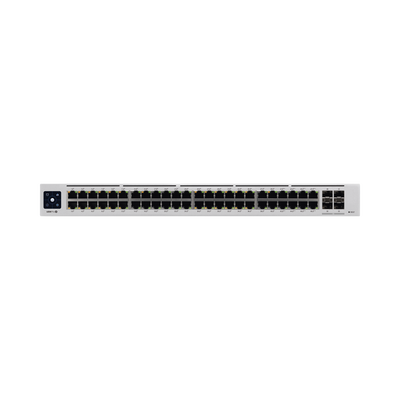 Imagen de UniFi Switch USW-Pro-48-POE Gen2, Capa 3 de 48 puertos PoE 802.3at/bt + 4 puertos 1/10G SFP+, 600W, pantalla informativa