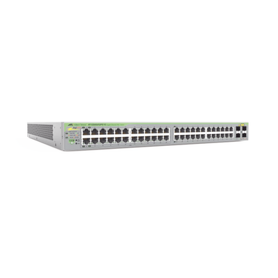 Imagen de Gigabit webSmart switch, 48 Puertos Totales, 24c/PoE+ 10/100/1000T, 4 Puertos SFP