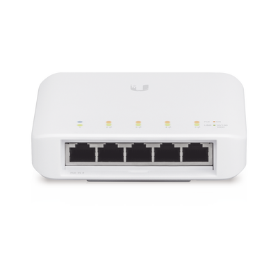Imagen de Switch UniFi FLEX de 5 puertos para semi-exterior IP55 (1 x PoE de entrada 802.3af/at/bt y 4 puertos PoE de salida 802.3af)