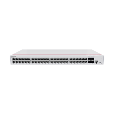 Imagen de Switch de Acceso Gigabit Administrable PoE Capa 2 / 48 puertos 10/100/1000 Mbps (PoE) / 4 Puertos 1GE SFP Uplink / ERPS / IMGP Snooping / DHCP Snooping / PoE Perpetuo / 380W / Administración Nube Gratis