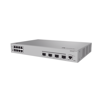Imagen de Switch de Acceso Gigabit Administrable PoE Capa 2 / 8 puertos 10/100/1000 Mbps (PoE) / 2 Puertos 1GE SFP Uplink / ERPS / IMGP Snooping / DHCP Snooping / PoE Perpetuo / 125W / Administración Nube Gratis