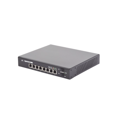 Imagen de Switch EdgeMAX Administrable de 8 Puertos Gigabit con PoE+/PoE Pasivo 24V + 2 Puertos SFP, 150 W