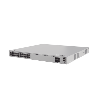 Imagen de Switch de Distribución/Core Gigabit Administrable PoE Capa 3 / 24 puertos 1000/2.5Gbps (PoE) / 4 Puertos 10GE SFP+ Uplink / ERPS / Rutas Estáticas / iStack / PoE Perpetuo / 400W / Administración Nube Gratis