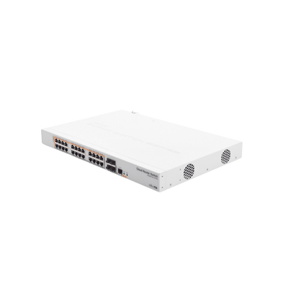Imagen de CRS328-24P-4S+RM - 24 port Gigabit Ethernet router/switch with four 10Gbps SFP+