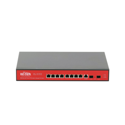 Imagen de Switch Administrable Capa 2 de 8 puertos 10/100/1000 PoEaf/at + 2 x SFP Gigabit, con respaldo para energía solar