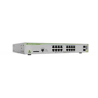 Imagen de Switch PoE+ Administrable CentreCOM GS970M, Capa 3 de 16 Puertos 10/100/1000 Mbps + 2 SFP Gigabit, 247 W