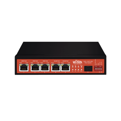 Imagen de Controlador Solar de 15A con Switch PoE /  1 Puertos Gigabit PoE 802.3 bt / 2 Puertos PoE 802.3 af/at / 2 Puertos PoE Pasivo 24/48 Vcc / 1 Puerto SFP / No administrable