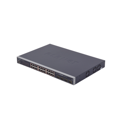 Imagen de Switch Administrable L2+ de 24 puertos 10/100/1000T PoE+ con 4 puertos combo TP/SFP Gigabit