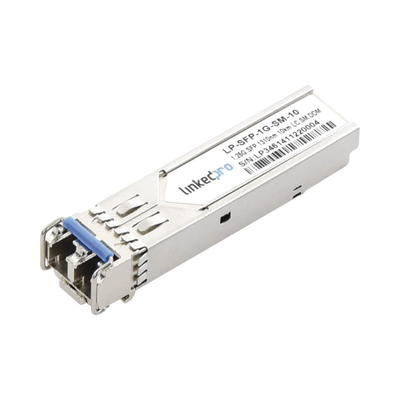 Imagen de Transceptor Óptico SFP (Mini-Gbic) / Monomodo 1310 nm / 1.25 Gbps / 1000BASE-LX / Conectores LC/UPC Dúplex / DDM / Hasta 10 km