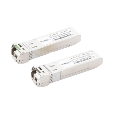 Imagen de Transceptores Ópticos Bidireccionales SFP+ (Mini-Gbic) / Monomodo 1270 & 1330 nm / 10 Gbps / 10GBASE-BX / Conector LC/UPC Simplex / DDM / Hasta 10 km / 2 Piezas