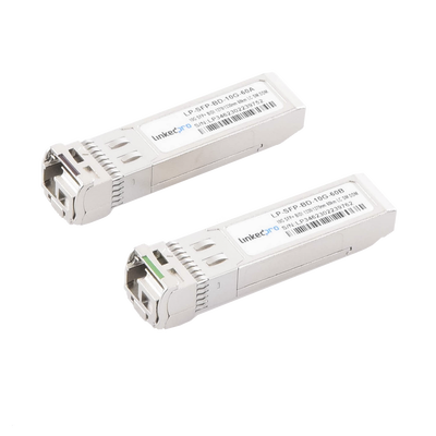 Imagen de Transceptores Ópticos Bidireccionales SFP+ (Mini-Gbic) / Monomodo 1270 & 1330 nm / 10 Gbps / 10GBASE-BX / Conector LC/UPC Simplex / DDM / Hasta 60 km / 2 Piezas