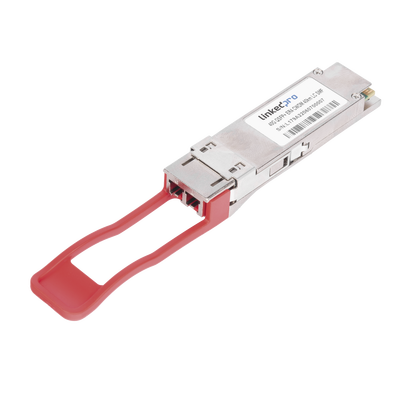 Imagen de Transceptor Óptico QSFP+ (Mini-Gbic) / Monomodo 1310 nm / 40 Gbps / 40GBASE-ER4 /Conectores LC/UPC Dúplex / DDM / Hasta 40 km