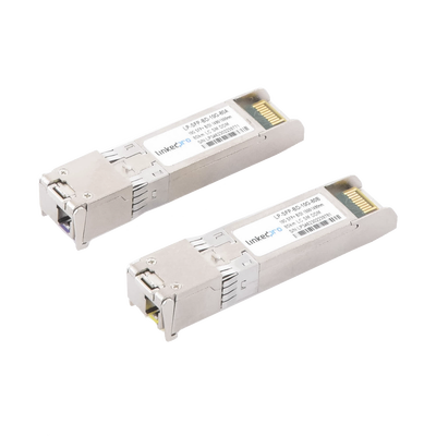 Imagen de Transceptores Ópticos Bidireccionales SFP+ (Mini-Gbic) / Monomodo 1490 & 1550 nm / 10 Gbps / 10GBASE-BX / Conector LC/UPC Simplex / DDM / Hasta 80 km / 2 Piezas