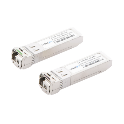 Imagen de Transceptores Ópticos Bidireccionales SFP+ (Mini-Gbic) / Monomodo 1270 & 1330 nm / 10 Gbps / 10GBASE-BX / Conector LC/UPC Simplex / DDM / Hasta 5 km / 2 Piezas