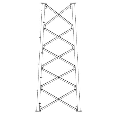 Imagen de Sección 7 Base para Torre Autosoportada línea SSV (Código de Fábrica: 7N165)