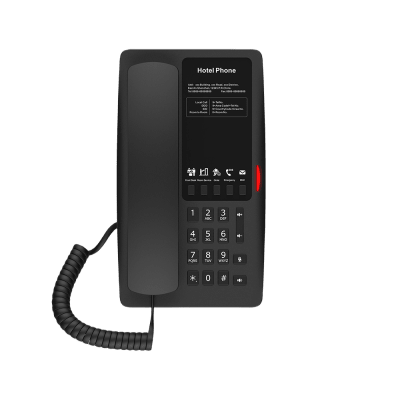 Imagen de Teléfono IP WI-FI para Hotelería, Puerto USB-A para carga, 5 teclas programables para servicio rápido (Hotline), plantilla personalizable con PoE