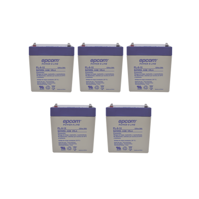 Imagen de Paquete de 5 Baterías PL-5-12, Ahorre $ con este KIT
