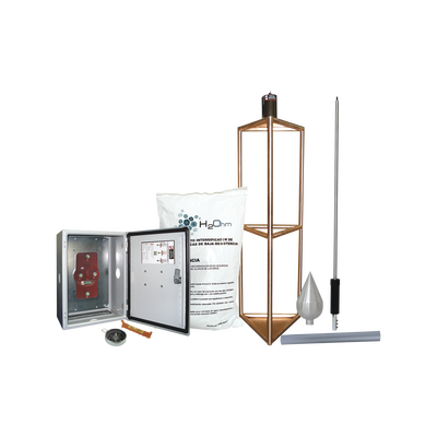 Imagen de Kit de Pararrayo con Punta con Diámetro de Protección de 300 metros.