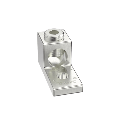 Imagen de Terminal tipo Lengüeta Recta de Aluminio con Agujero 1/4", y Barril para Cable - 2/0 AWG