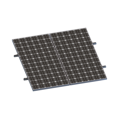 Imagen de Kit De Minirieles Para Panel Solar Arreglo 1X2 Para Instalación Plano En Lámina
