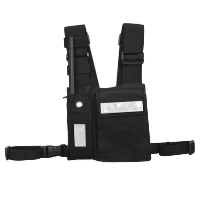 Imagen de Pechera Universal Sin Logo con Soporte para Radio y Bolígrafo más Bolsa con Cinta Adherente para su Seguridad.