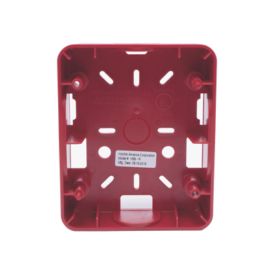 Imagen de Caja Trasera Resistente a la Intemperie, Roja (para usar con la serie de estrobos HE) (0500-06360) De Hochiki