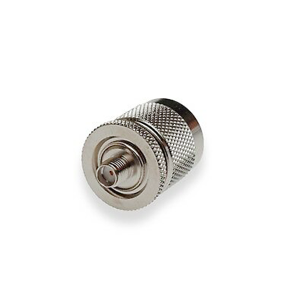 Imagen de Adaptador en Línea de Conector SMA Hembra a N Macho, Níquel/ Oro/ Teflón.
