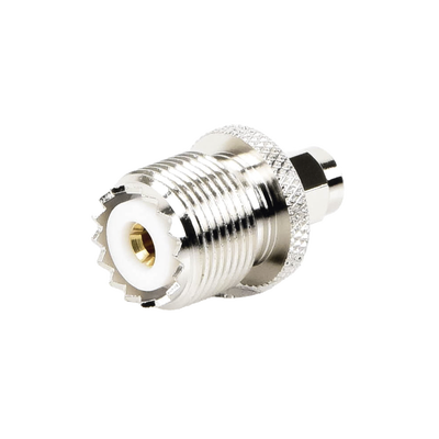 Imagen de Adaptador en Línea, de Conector SMA Macho a UHF Hembra (SO-239), Níquel/ Oro/ Teflón.