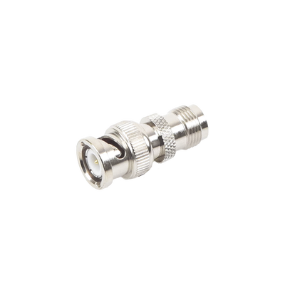 Imagen de Adaptador en Línea de Conector TNC Hembra a BNC Macho, Níquel/ Oro/ Teflón.