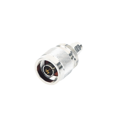 Imagen de Adaptador en Línea, de Conector SMA Macho Inverso a N Macho, Níquel/ Oro/ Teflón.