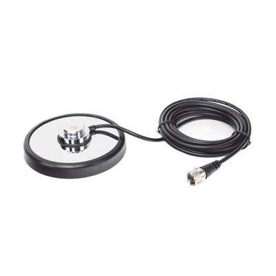 Imagen de Montaje magnetico para antenas de 3/4" (Nmo), 5 m de cable RG-58A/U, conector UHF (PL-259) macho, diámetro de 5"